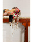 Ulo Tribal Akha Woman's Headdress with Framework of Bamboo and Beads
