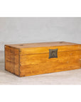 19th Century Yumu Storage Blanket Chest with Natural Lacquer, Late Qing Dynasty
