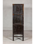 Antique Qing Dynasty Red Lacquer Cabinet with Gilt Decoration, 19th Century, SKU , image 13