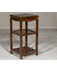 Three-Tiered Accent Table with Horse Hoof Feet-12. Asian & Chinese Furniture, Art, Antiques, Vintage Home Décor for sale at FEA Home