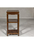 Three-Tiered Accent Table with Horse Hoof Feet-13. Asian & Chinese Furniture, Art, Antiques, Vintage Home Décor for sale at FEA Home