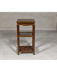 Three-Tiered Accent Table with Horse Hoof Feet-14. Asian & Chinese Furniture, Art, Antiques, Vintage Home Décor for sale at FEA Home