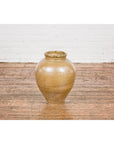 Taishō Period Two-Tone Sand Glaze Vase with Textured Finish