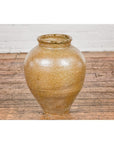 Taishō Period Two-Tone Sand Glaze Vase with Textured Finish