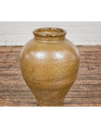 Taishō Period Two-Tone Sand Glaze Vase with Textured Finish