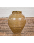 Taishō Period Two-Tone Sand Glaze Vase with Textured Finish