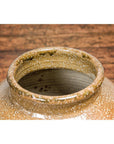 Taishō Period Two-Tone Sand Glaze Vase with Textured Finish
