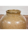 Taishō Period Two-Tone Sand Glaze Vase with Textured Finish