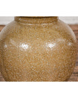 Taishō Period Two-Tone Sand Glaze Vase with Textured Finish