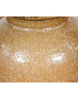 Taishō Period Two-Tone Sand Glaze Vase with Textured Finish