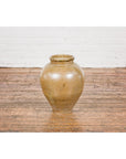 Taishō Period Two-Tone Sand Glaze Vase with Textured Finish