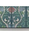 Botanical Hand-Painted Room Divider with Vibrant Flowers and Vines, Vintage-12. Asian & Chinese Furniture, Art, Antiques, Vintage Home Décor for sale at FEA Home