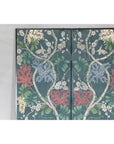 Botanical Hand-Painted Room Divider with Vibrant Flowers and Vines, Vintage-6. Asian & Chinese Furniture, Art, Antiques, Vintage Home Décor for sale at FEA Home