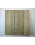 Vintage Six-Panel Calligraphy Screen Divider with Hand-Painted Inscriptions
