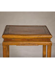 Three-Tier Accent Table with Geometric Shelf-14. Asian & Chinese Furniture, Art, Antiques, Vintage Home Décor for sale at FEA Home