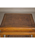 Three-Tier Accent Table with Geometric Shelf-16. Asian & Chinese Furniture, Art, Antiques, Vintage Home Décor for sale at FEA Home