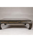 Low Kang Coffee Table with Black Distressed Finish