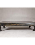 Low Kang Coffee Table with Black Distressed Finish