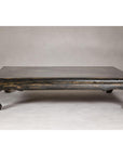 Low Kang Coffee Table with Black Distressed Finish