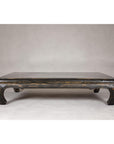 Low Kang Coffee Table with Black Distressed Finish