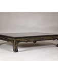 Low Kang Coffee Table with Black Distressed Finish