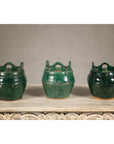 Qing Dynasty Green Glaze Late 19th Century Shiwan Ware Pottery Teapots Sold Each