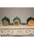 Qing Dynasty Green Glaze Late 19th Century Shiwan Ware Pottery Teapots Sold Each