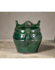 Qing Dynasty Green Glaze Late 19th Century Shiwan Ware Pottery Teapots Sold Each