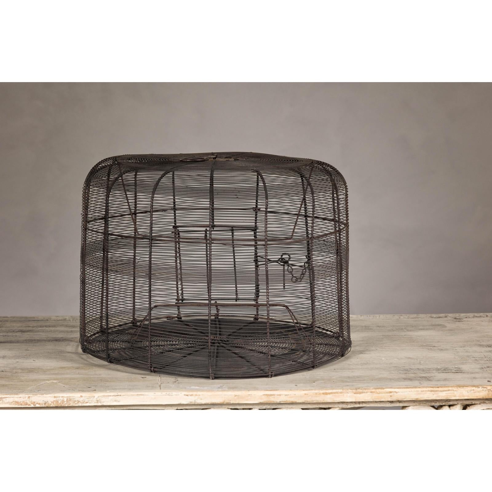 Decorative Vintage Round Metal Birdcage