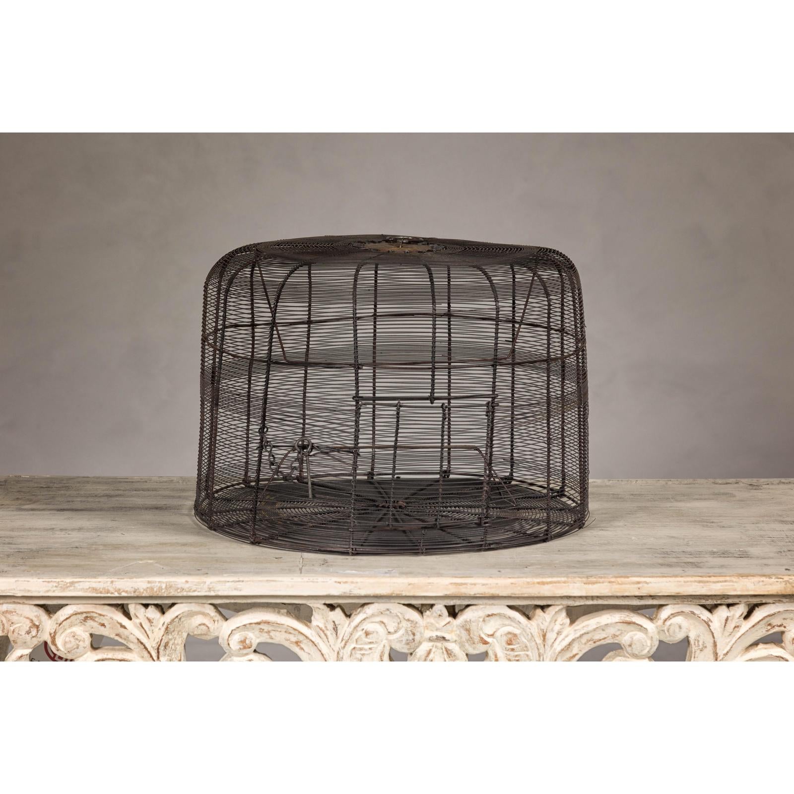 Decorative Vintage Round Metal Birdcage