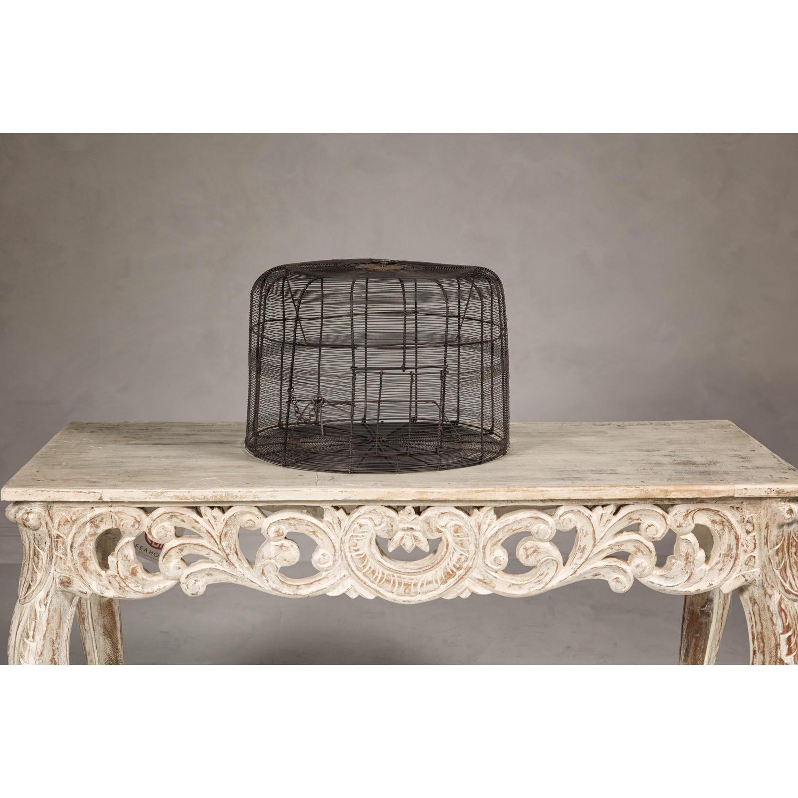 Decorative Vintage Round Metal Birdcage