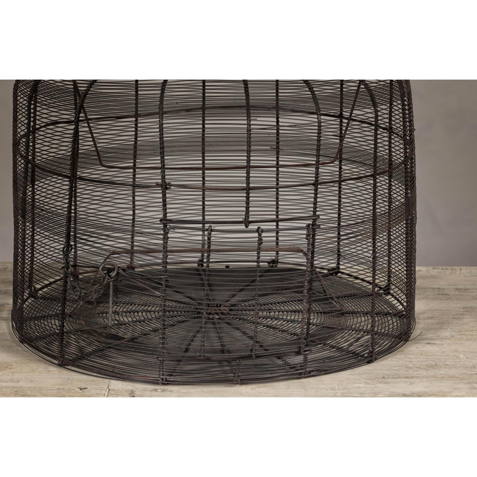 Decorative Vintage Round Metal Birdcage