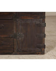 Early Meiji Keyaki Sendai Isho-Dansu Chest with Iron Hardware and Storage