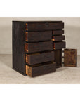 Early Meiji Keyaki Sendai Isho-Dansu Chest with Iron Hardware and Storage