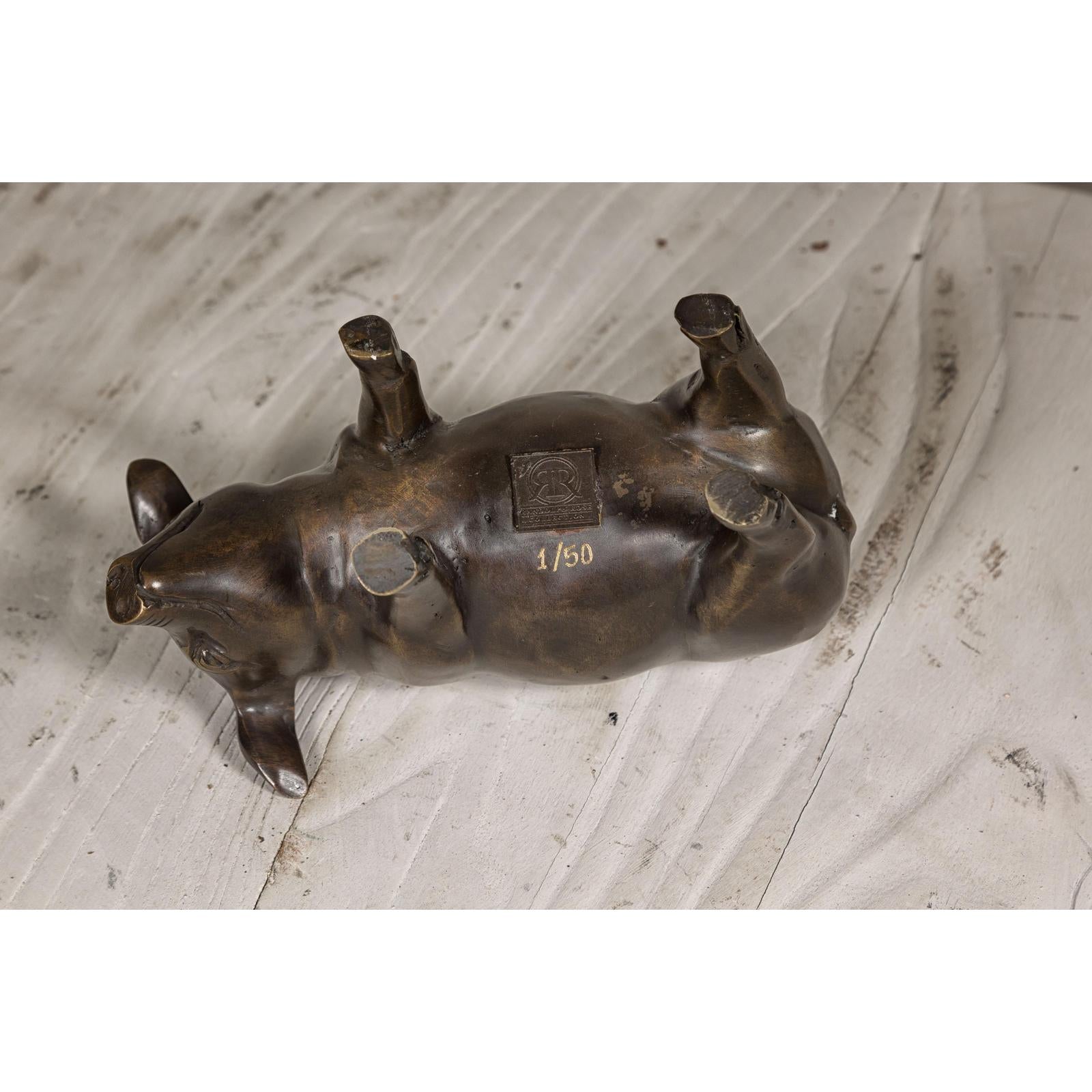 Small Bronze Pig Statue from the Randolph Rose Collection