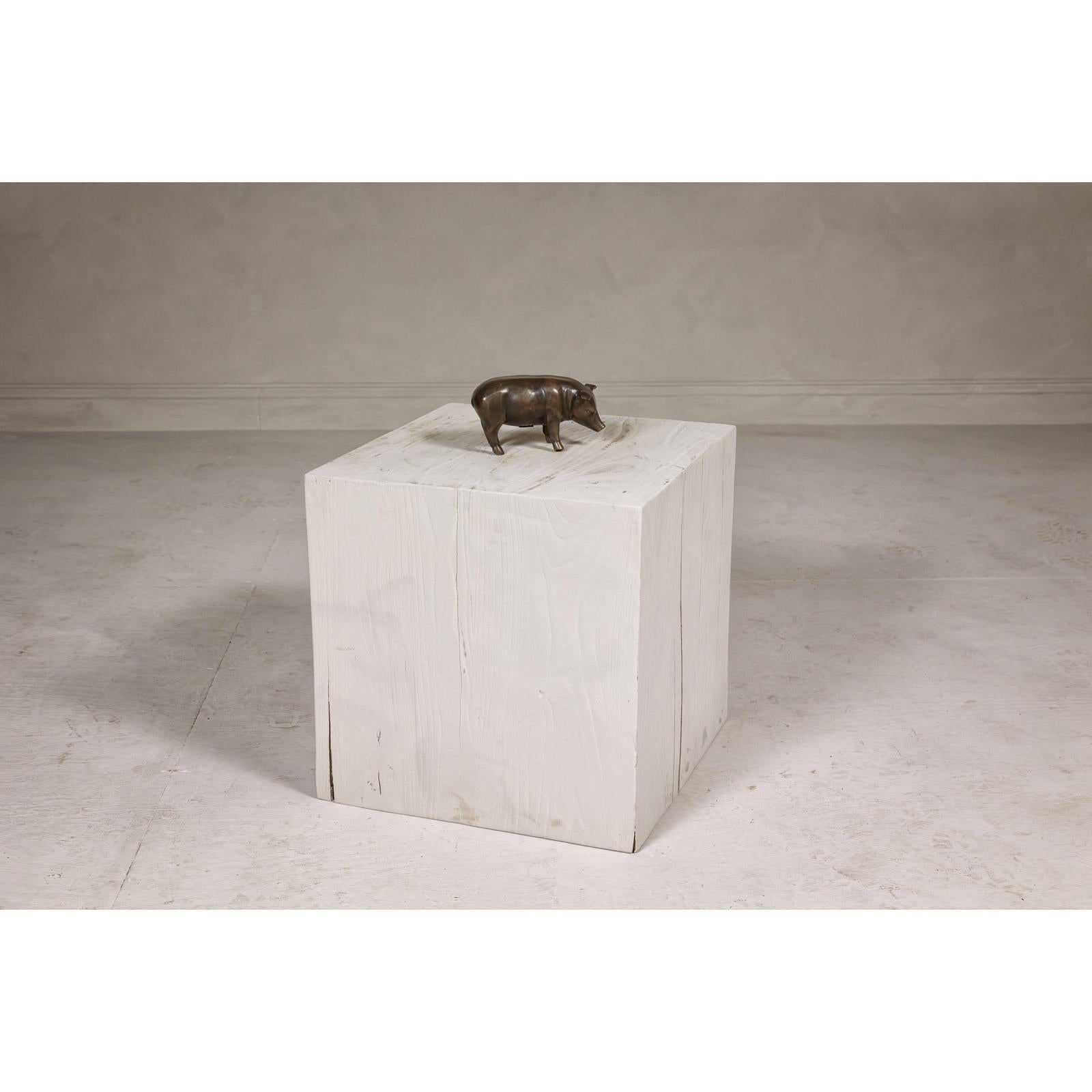 Small Bronze Pig Statue from the Randolph Rose Collection