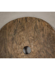 Large Ancient Cart Wheel with Rustic Character and Time-Worn Appearance