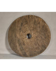 Large Ancient Cart Wheel with Rustic Character and Time-Worn Appearance