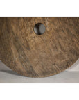 Large Ancient Cart Wheel with Rustic Character and Time-Worn Appearance