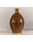 Antique Japanese Meiji Period Brown Monochrome Jar, 19th Century Collectible-6. Asian & Chinese Furniture, Art, Antiques, Vintage Home Décor for sale at FEA Home