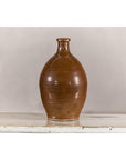 Antique Japanese Meiji Period Brown Monochrome Jar, 19th Century Collectible-5. Asian & Chinese Furniture, Art, Antiques, Vintage Home Décor for sale at FEA Home