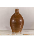 Antique Japanese Meiji Period Brown Monochrome Jar, 19th Century Collectible-14. Asian & Chinese Furniture, Art, Antiques, Vintage Home Décor for sale at FEA Home