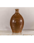 Antique Japanese Meiji Period Brown Monochrome Jar, 19th Century Collectible-13. Asian & Chinese Furniture, Art, Antiques, Vintage Home Décor for sale at FEA Home