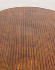 Burmese Vintage Negora Lacquer Circular Storage Bin with Vertical Stripes-26. Asian & Chinese Furniture, Art, Antiques, Vintage Home Décor for sale at FEA Home
