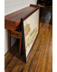 Antique Japanese Hand-Painted Village Landscape Scene on Paper in Custom Frame-15. Asian & Chinese Furniture, Art, Antiques, Vintage Home Décor for sale at FEA Home