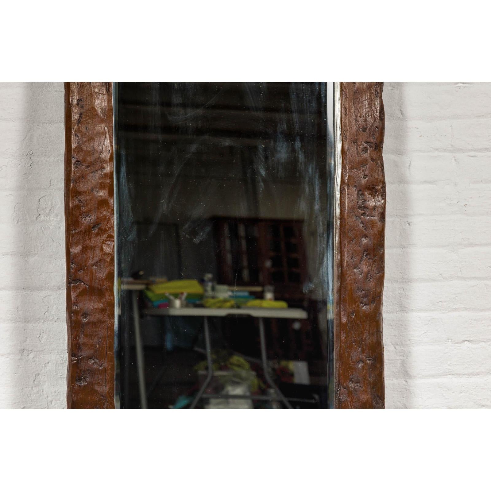 Antique Country Style Driftwood Made into Full Length Mirror, Rustic Character
