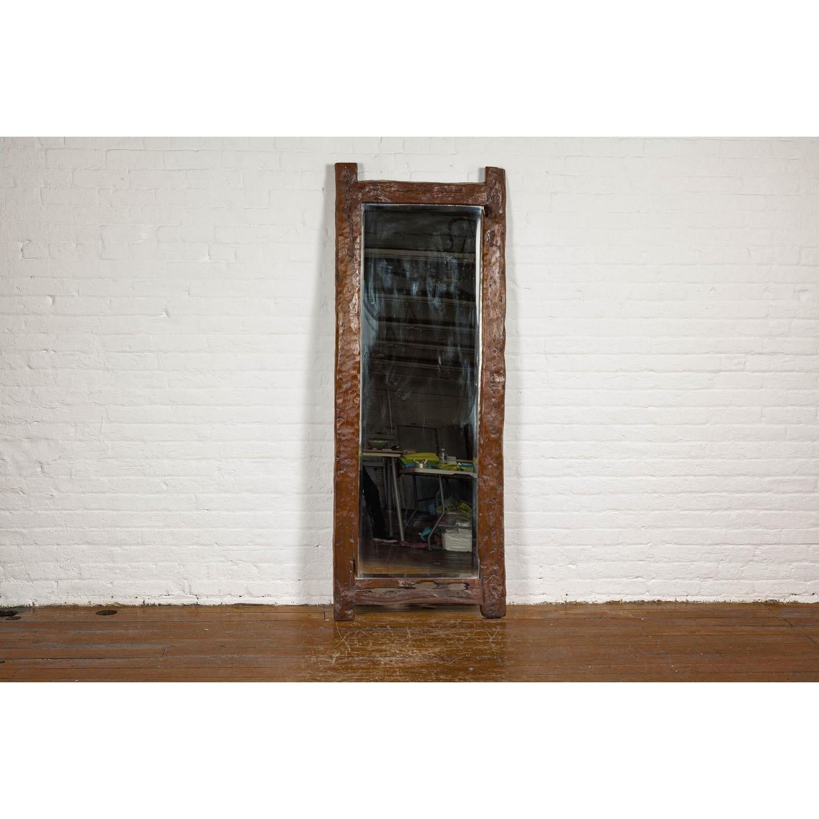 Antique Country Style Driftwood Made into Full Length Mirror, Rustic Character
