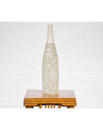 Soft Green and Cream Artisan Ceramic Vase with Energetic Dripping Décor