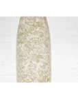 Soft Green and Cream Artisan Ceramic Vase with Energetic Dripping Décor