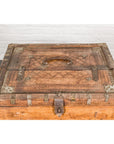 Antique Wooden Box with Diamond Motifs and Wave Patterns-13. Asian & Chinese Furniture, Art, Antiques, Vintage Home Décor for sale at FEA Home